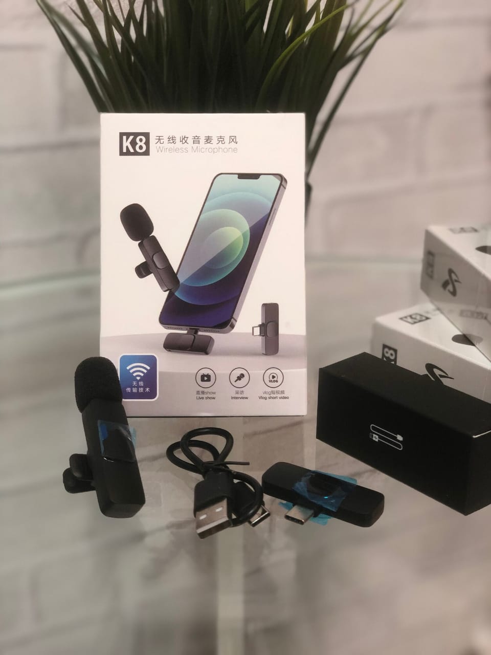 K8 Wireless Microphone | Android & iPhone (Type-C/Lightning)