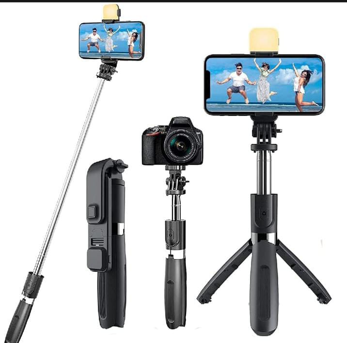 N08 Bluetooth Integrated Selfie Stick | Compact, Foldable & Universal Fit