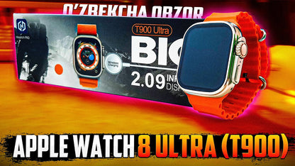 T900 Ultra Smart Watch – Big Display 2.09", Bluetooth Call, Fitness Tracker