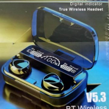 M10 DAMIX True Wireless Headset | 9D Stereo Sound, LED Display, 3500mAh Case