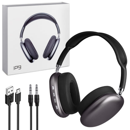 P9 AirPods Max Wireless Bluetooth Headphones | FM, AUX, SD Card Support