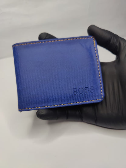 Men’s Classic Bi-Fold Wallet |  Slim Wallet with Contrast Stitching