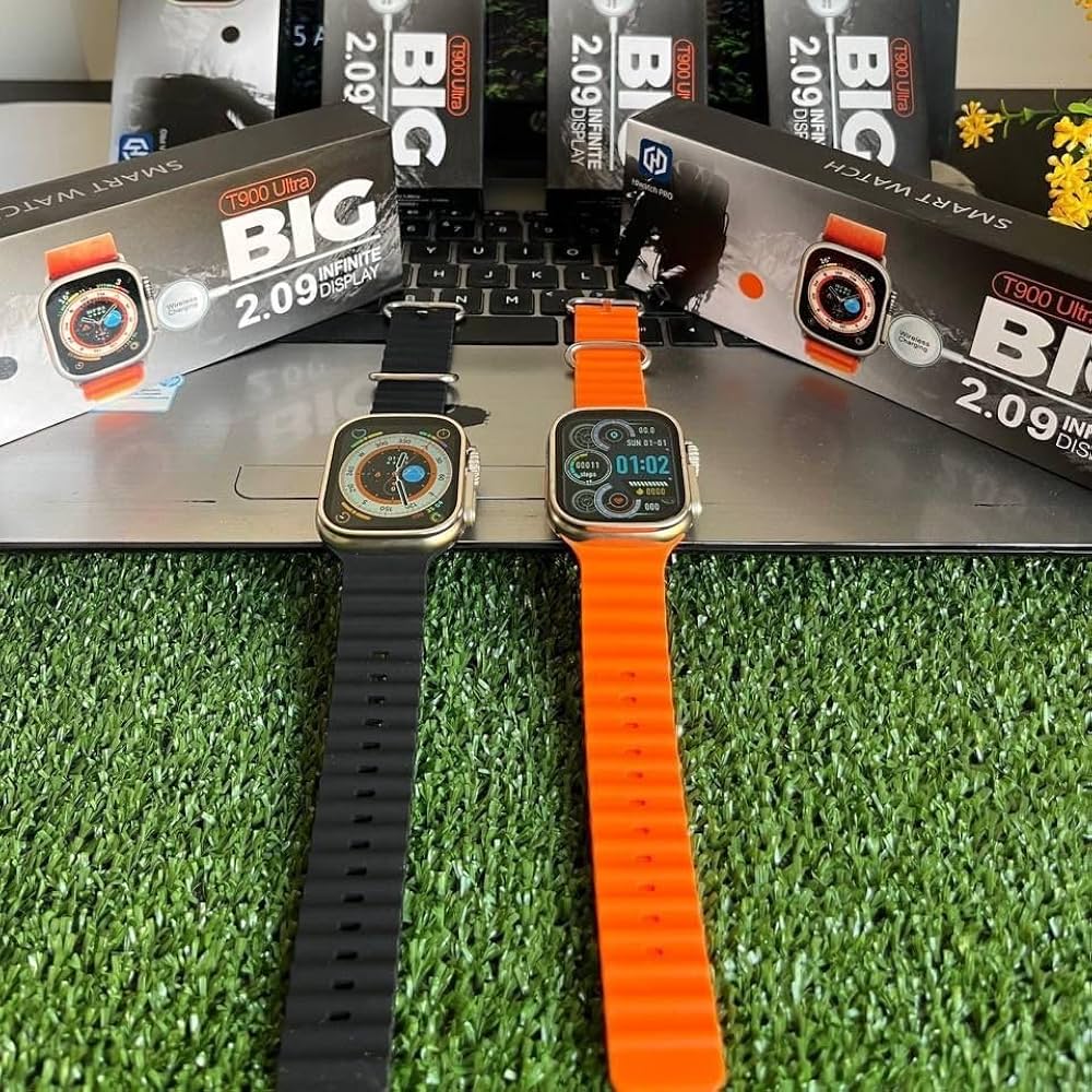T900 Ultra Smart Watch – Big Display 2.09", Bluetooth Call, Fitness Tracker