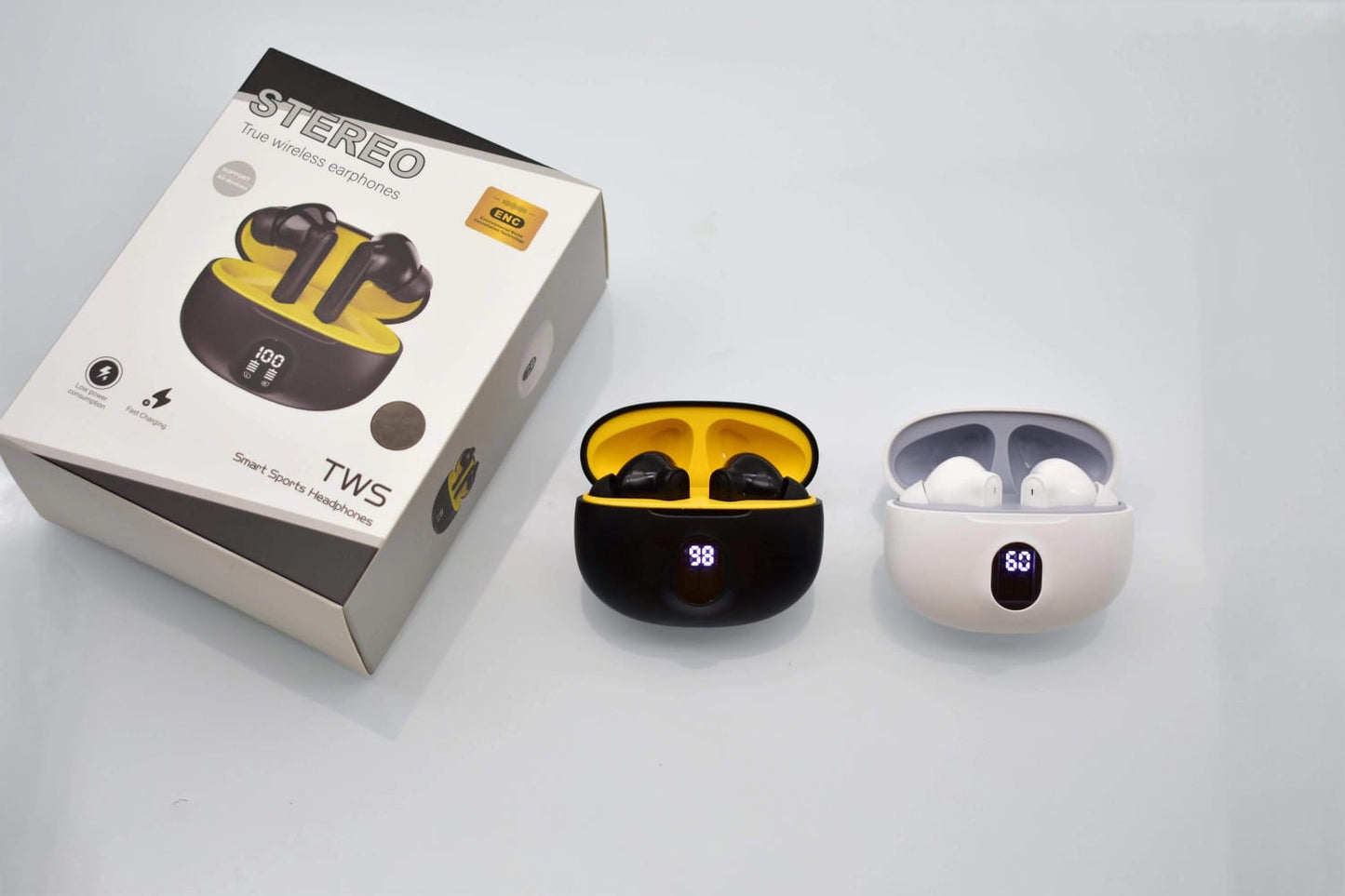 S510 TWS Wireless Earbuds | Bluetooth 5.3, Smart Sports, LED Display, Waterproof