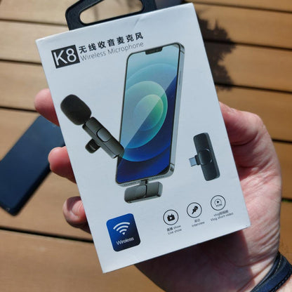 K8 Wireless Microphone |  Android & iPhone (Type-C/Lightning)