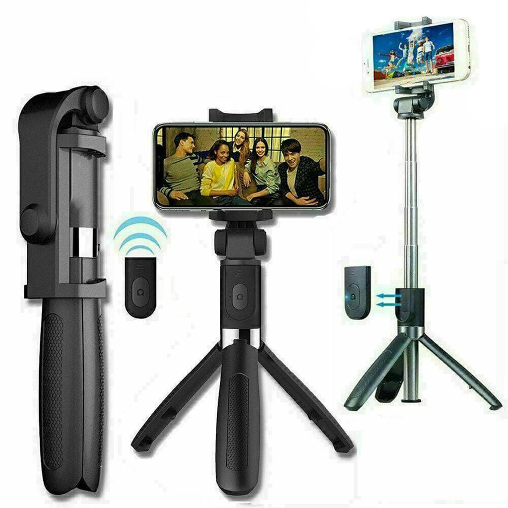 Q07 Bluetooth Integrated Selfie Stick | Tripod Stand + Remote + Optional LED Light