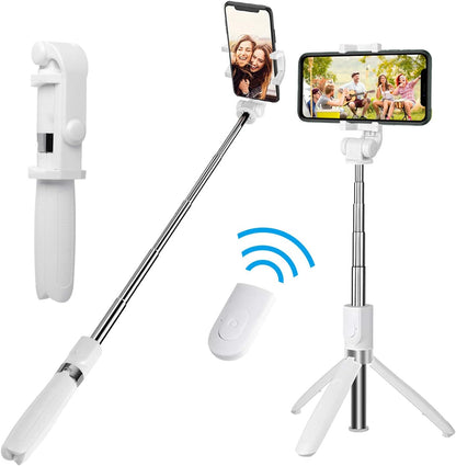 R1 3-in-1 Bluetooth Selfie Stick Tripod | Foldable, Rotating & Wireless Remote