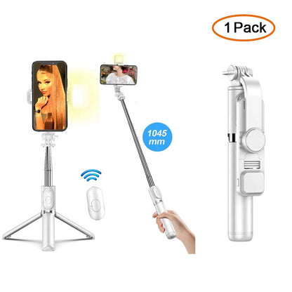 R1 3-in-1 Bluetooth Selfie Stick Tripod | Foldable, Rotating & Wireless Remote