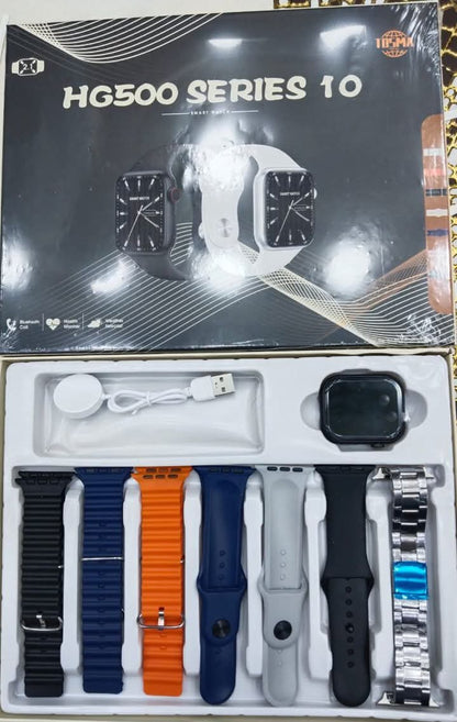 HG500 Series 10 Smart Watch | Bluetooth Calling, Fitness Tracking, Custom Watch Faces
