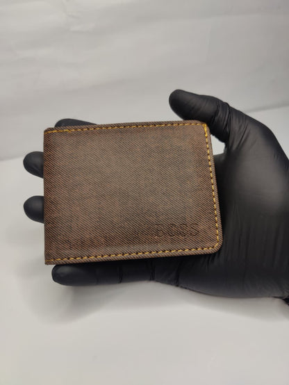 Men’s Classic Bi-Fold Wallet |  Slim Wallet with Contrast Stitching